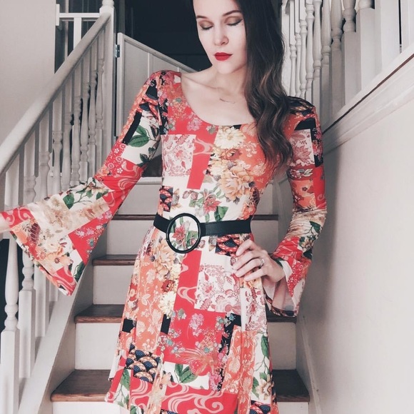 ASOS Dresses & Skirts - Asos size 0 bell sleeve dress